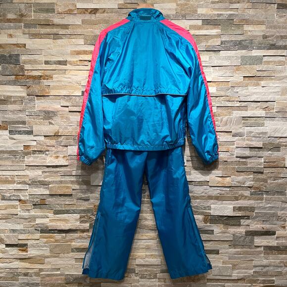 Vintage Dolfin Tracksuit M | Blue Pink Windbreaker Set, 80s 90s Retro Vibes - Picture 7 of 13